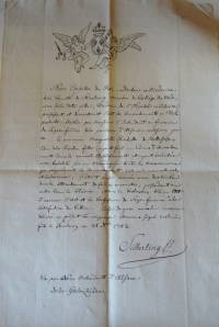 Certificat d'aptitude de sage-femme (1784).
