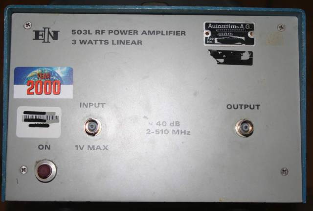 fig:Power amp (1-500 MHz) 3W, 40 dB gain